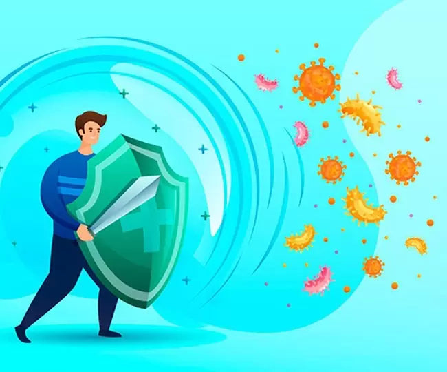 Immune Boosting with Allicin - A Visual Guide: Fresh Garlic Cloves, Immune Support Supplements, and a Colorful Plate of Nutrient-Rich Foods with Text Overlay - Unveiling the Power of Allicin in Strengthening Your Immune Defenses Naturally.