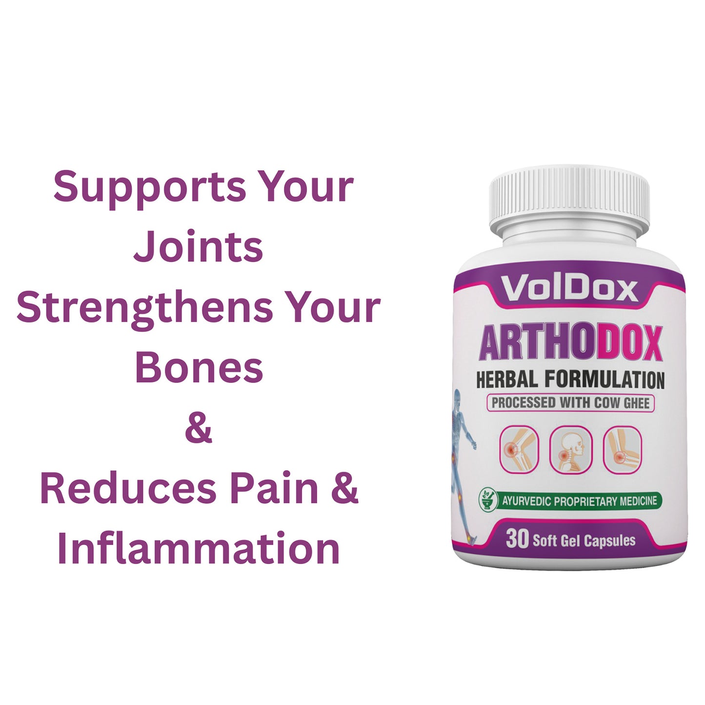 Arthodox 30 Soft Gel Capsules Maintains Healthy Bones and Supports Joints