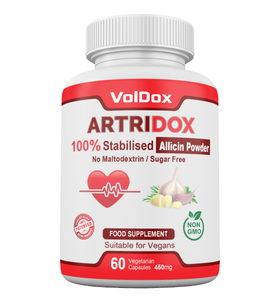 Artridox – 60 Capsules Advanced Heart Health Support | 100% Stabilised Allicin | Cardiovascular Wellness Formula | Natural Circulation Booster
