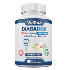 DiabaDox – Natural Blood Sugar Support with Stabilised Allicin, Cinnamon & Bitter Melon | 60 Vegan Capsules