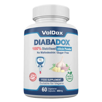 DiabaDox – Natural Blood Sugar Support with Stabilised Allicin, Cinnamon & Bitter Melon | 60 Vegan Capsules