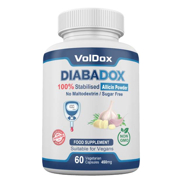 DiabaDox – Natural Blood Sugar Support with Stabilised Allicin, Cinnamon & Bitter Melon | 60 Vegan Capsules