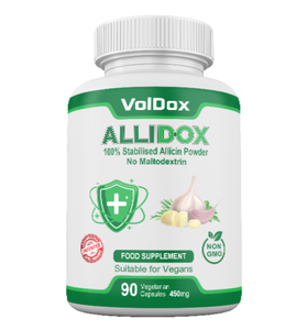 AlliDox – 100% Stabilised Allicin Capsules Natural Immune Support | Potent Garlic Extract | Vegan | Antibiotic Alternative | 90 Vegan Capsules