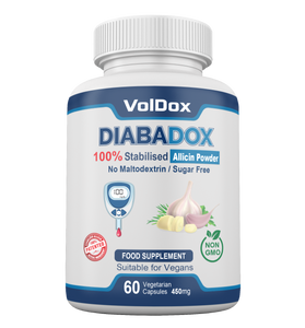 DiabaDox – Natural Blood Sugar Support with Stabilised Allicin, Cinnamon & Bitter Melon | 60 Vegan Capsules