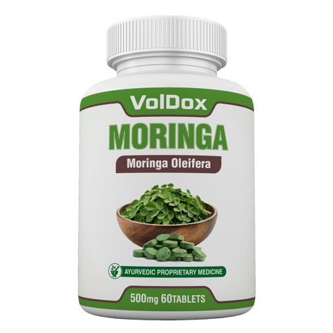 Moringa Tablets 60 Count | Natural Plant-Based Food Supplement | Source of Energy, Vitality & Daily Wellness | Vegan & Ayurvedic Inspired |