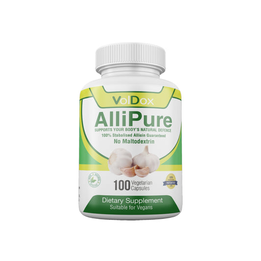 AlliPure™ 450mg – 100% Stabilised Allicin Capsules (100 Caps) Natural Immune Support | Potent Garlic Extract | Vegan | Antibiotic Alternative