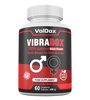 Vibradox – 60 Capsules Natural Libido Enhancer | ED Support | Male & Female Sexual Health | Allicin + Ginseng + Maca + Horny Goat Weed