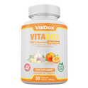 Vitadox – 30 Capsules Immune Support Formula | 100% Stabilised Allicin + Vitamin C + Citrus Bioflavonoids | Natural Antioxidant & Cold Defense