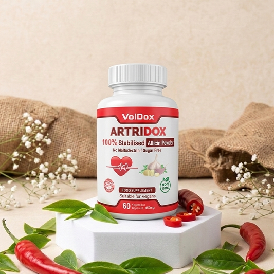 Artridox – 60 Capsules Advanced Heart Health Support | 100% Stabilised Allicin | Cardiovascular Wellness Formula | Natural Circulation Booster