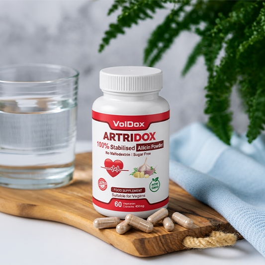 Artridox – 60 Capsules Advanced Heart Health Support | 100% Stabilised Allicin | Cardiovascular Wellness Formula | Natural Circulation Booster