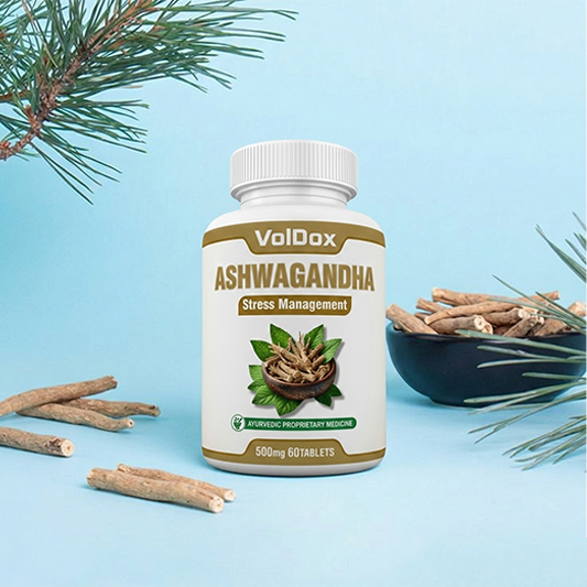 Ashwagandha Tablets – (60 Count) Natural Stress Relief | Energy Booster | Sleep Support | Anxiety & Focus Management | Ayurvedic Supplement for Men & Women