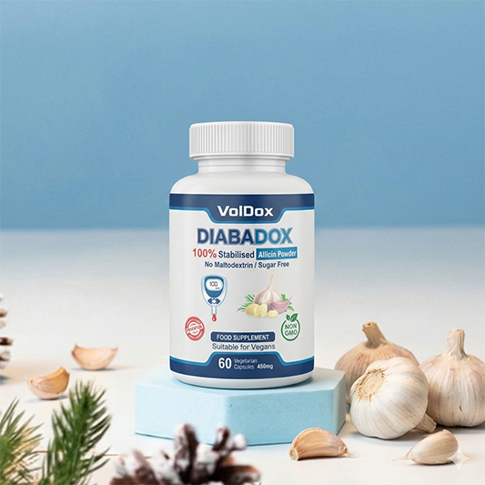 DiabaDox – Natural Blood Sugar Support with Stabilised Allicin, Cinnamon & Bitter Melon | 60 Vegan Capsules