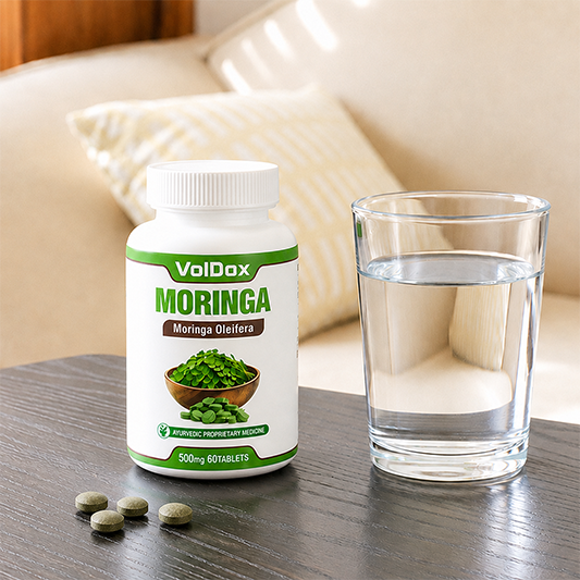Moringa Tablets – 60 Count Natural Immunity Booster | Energy, Strength & Stamina Enhancer | Ayurvedic Supplement for Daily Wellness & Vitality