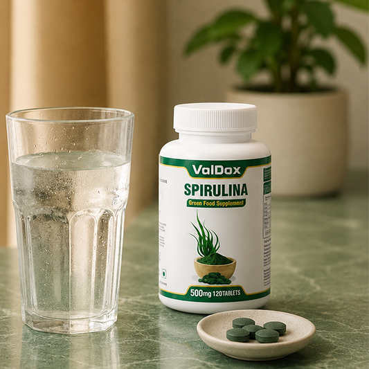Spirulina 120 Tablets Green Superfood Overall Body Support
